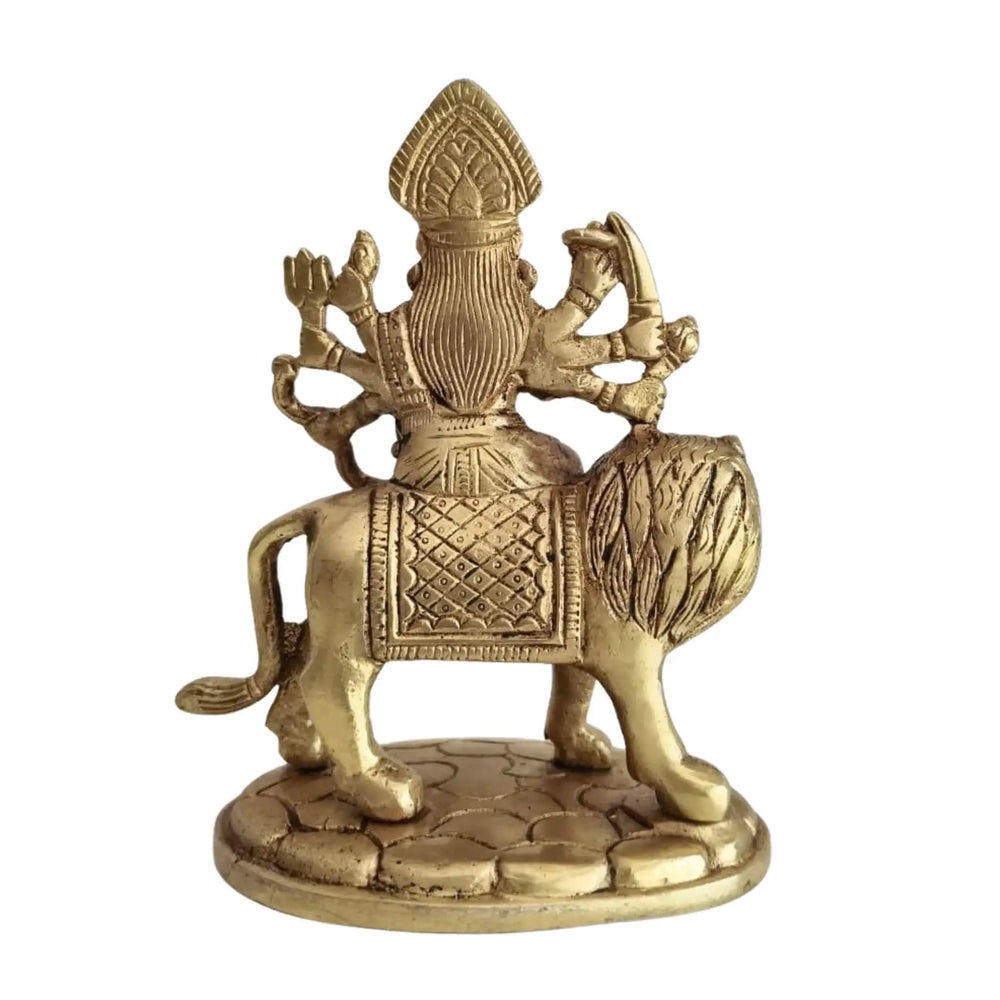Handcrafted Brass Durga Mata Idol   Brass Ware