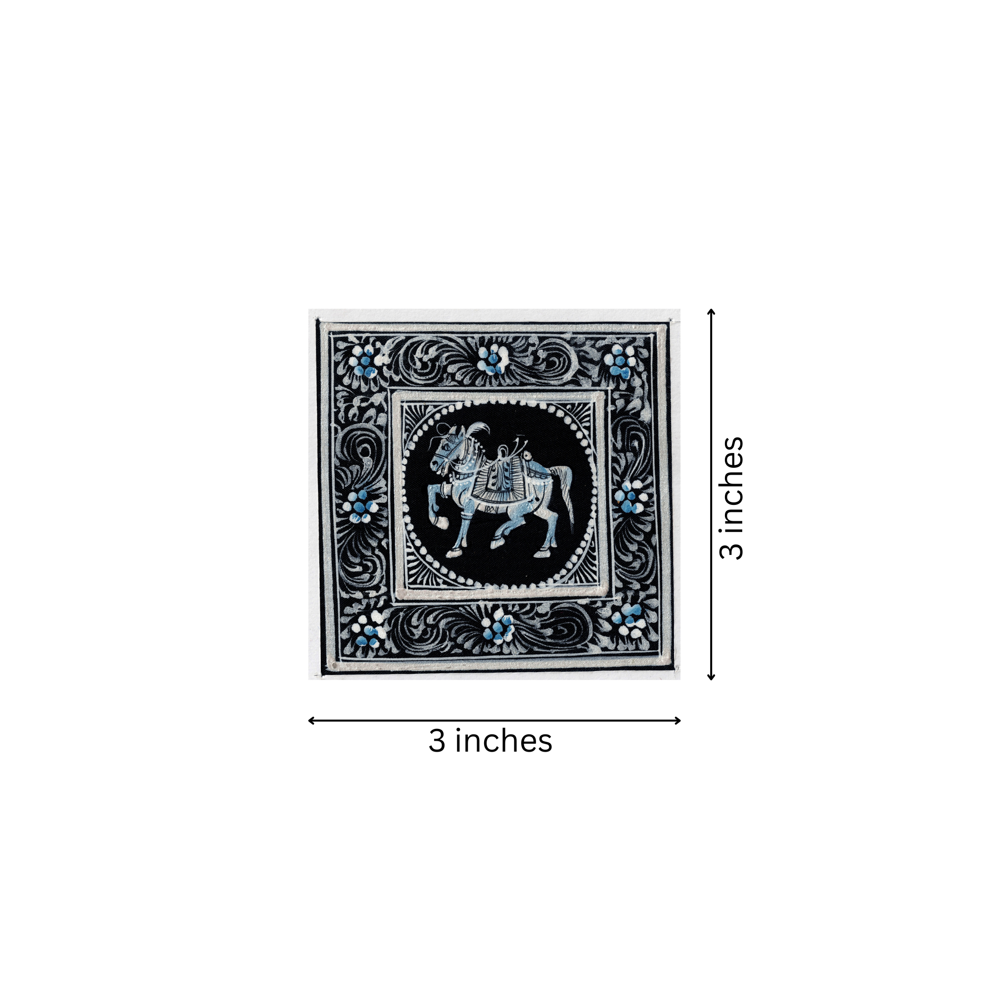 The Moonlit Steed – Grace in Shades of Silver and Blue