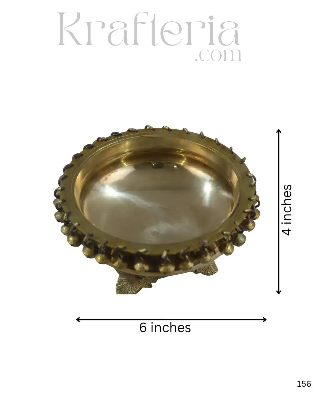 Decorative Brass Urli Bowl for Home, Temple, or Gifting   Brass Ware