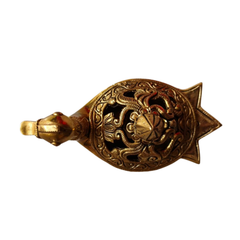 Handcrafted Brass Peacock Decorative Artifact with Engraved Lid   Brass Artwork