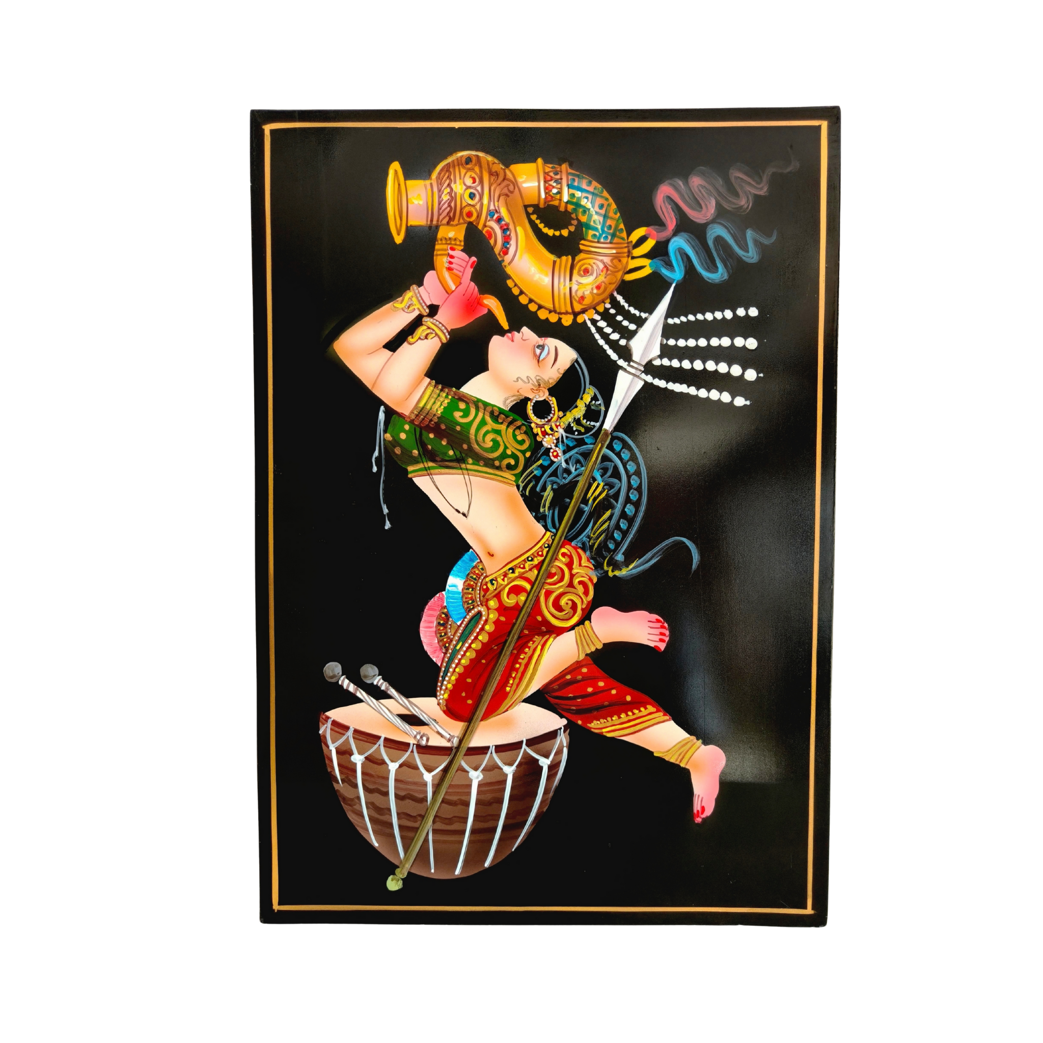 Rhythms of Tradition – Folk Musician Nirmal Painting   Paintings