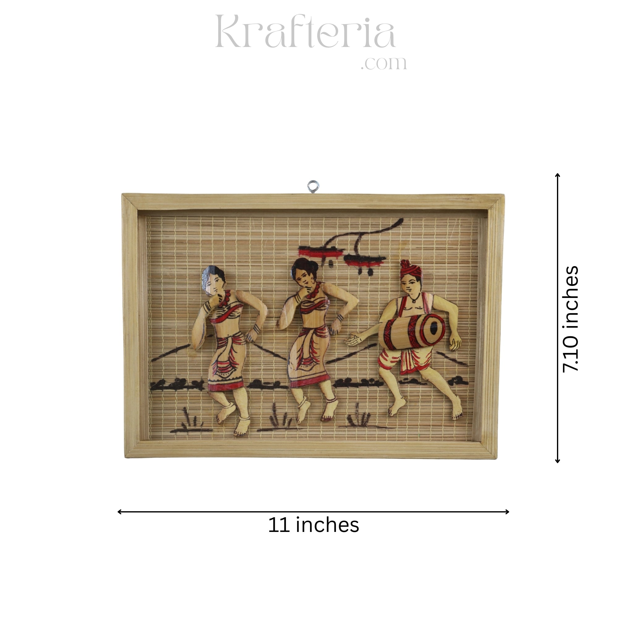 Handcrafted Tribal Bamboo Wall Decor – Ethnic Art Piece