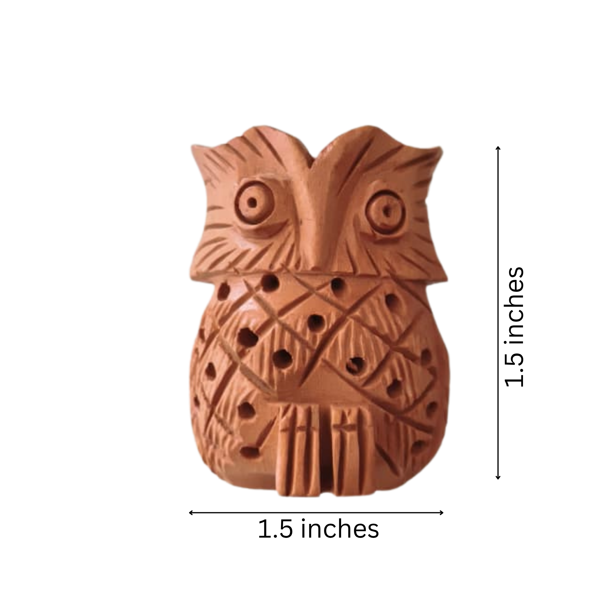 Hand-Carved Wooden Owl | Rustic Home Decor Figurine