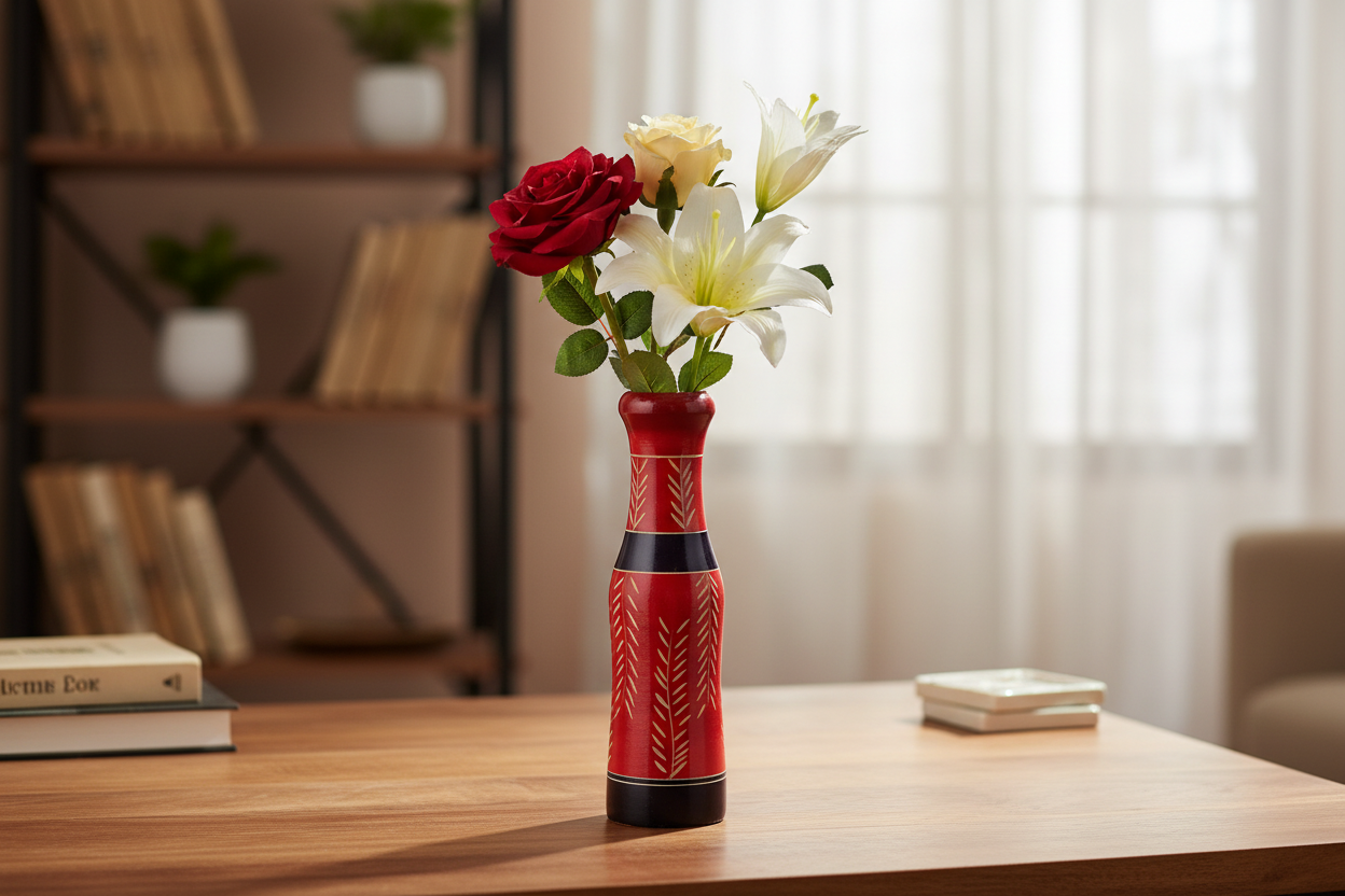 Minimal modern flower vase home accent