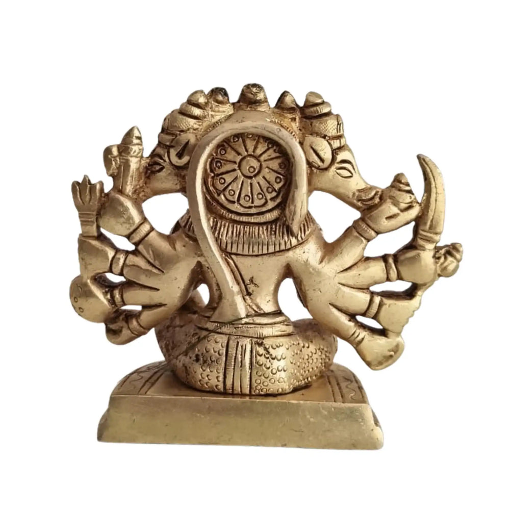Divine Brass Panchamukha Hanuman – Guardian Energy Idol for Home & Office   Brass Ware