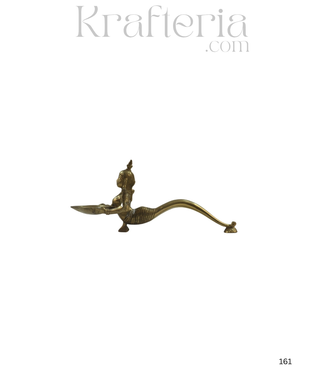 Brass Lady Figurine with Deepam for Pooja Décor
