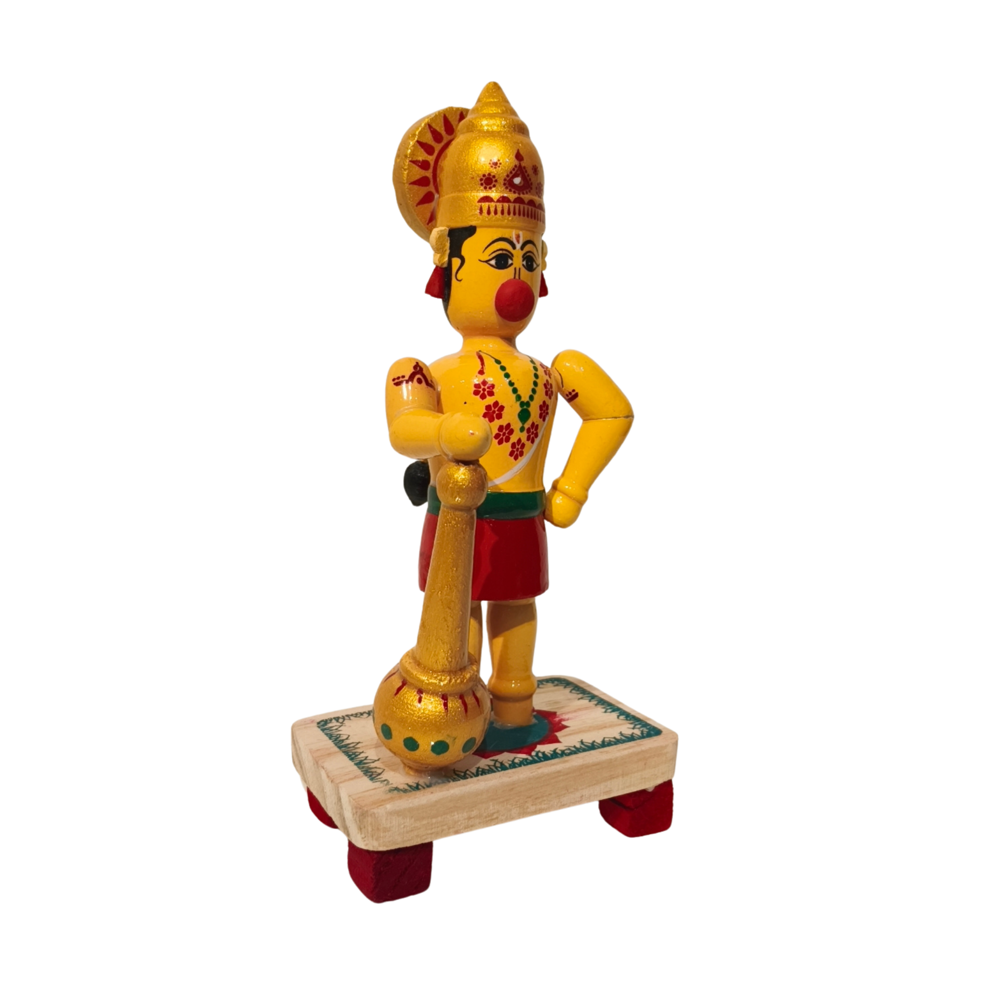 Devotional Decor - Etikoppaka Hanuman with Mace