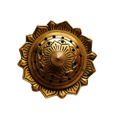 Handcrafted Brass Lotus Dhoop Burner   Brass Artwork