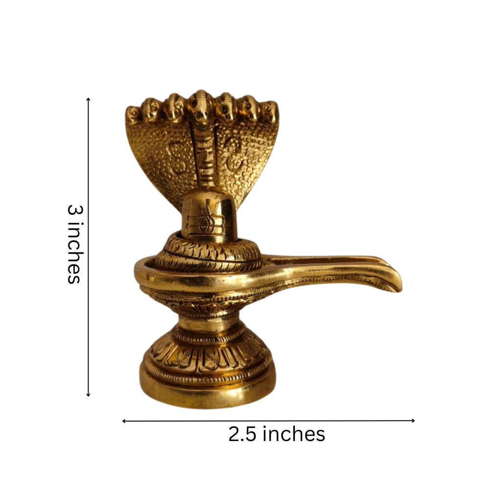Brass Shiva Lingam for Pooja & Spiritual Decor   Brass Artwork