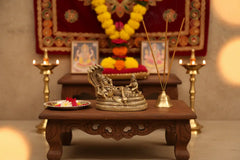 Brass Vishnu Anantha Shayana Idol – Vishnu on Sheshnag with Lakshmi Statue   Brass Ware