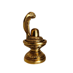 Brass Shiva Lingam for Pooja & Spiritual Decor   Brass Artwork
