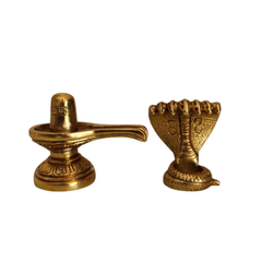 Brass Shiva Lingam for Pooja & Spiritual Decor   Brass Artwork