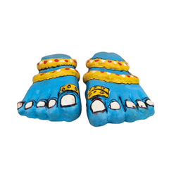 Cheriyal Art Decorative Paduka (Sacred Feet) Showpiece   Cheriyala Art