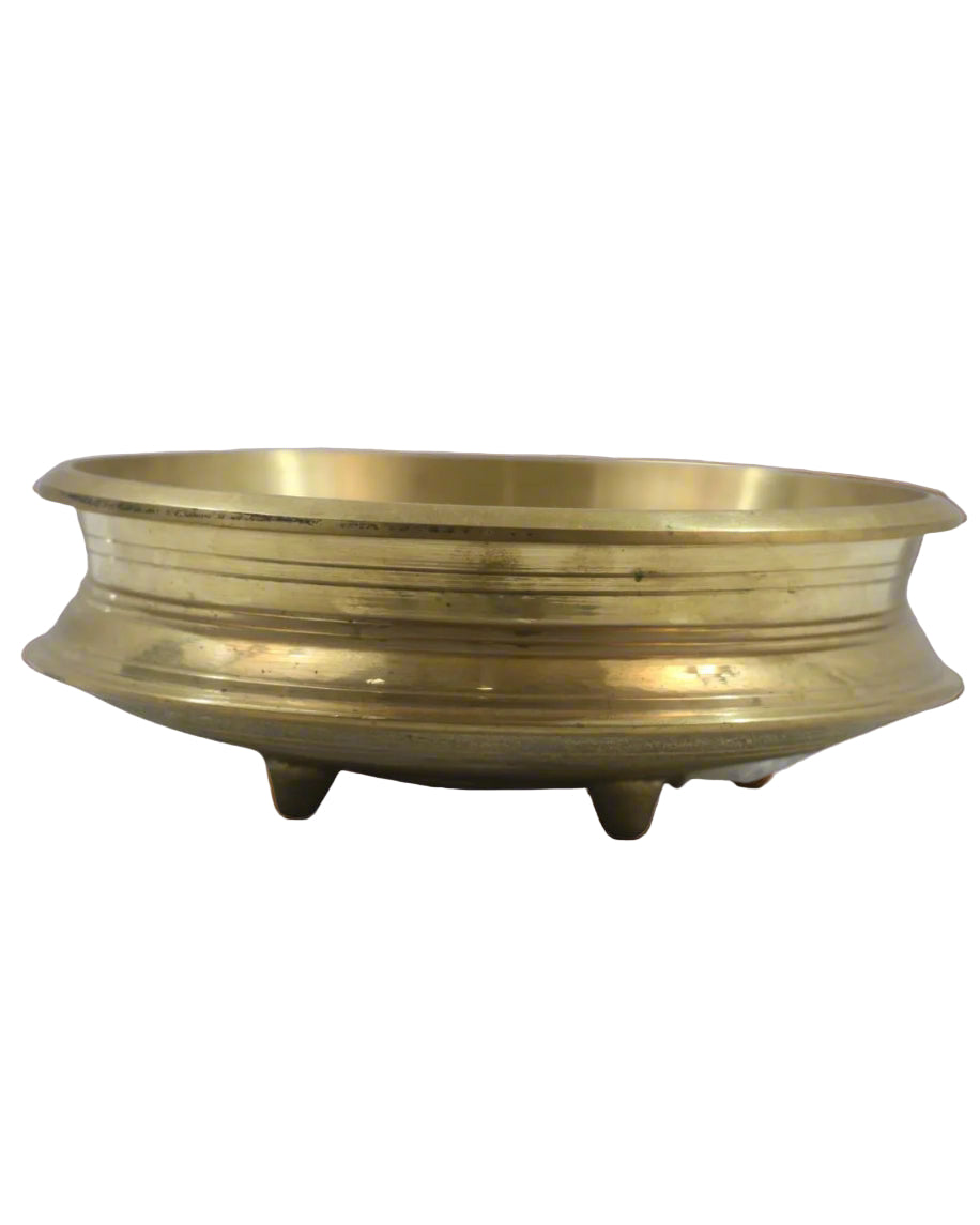 Handcrafted Bronze Uruli – Perfect for Floating Flowers & Home Decor