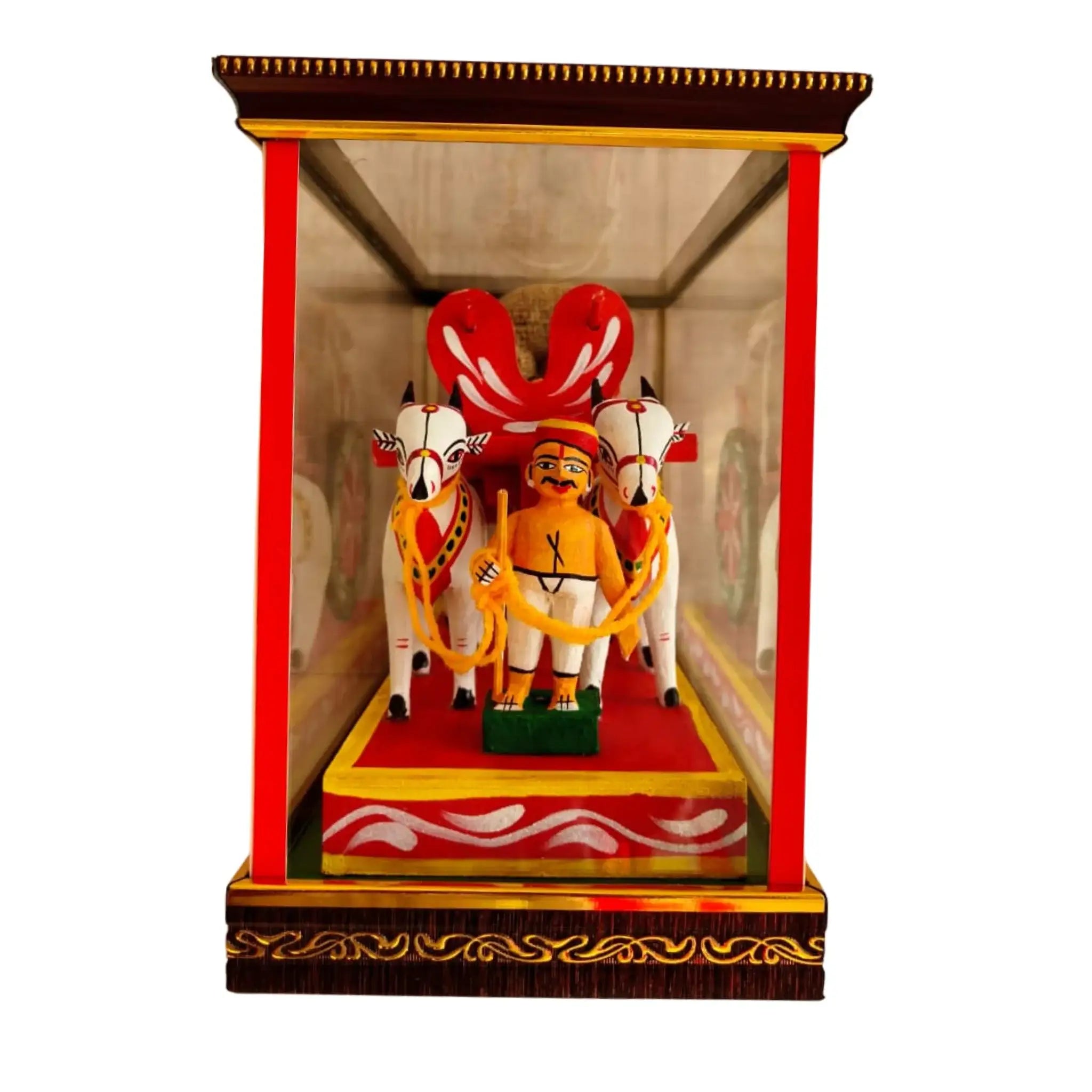 Rural Splendor – Kondapalli Handcrafted Bullock Cart Doll   Kondapalli Lacquerware