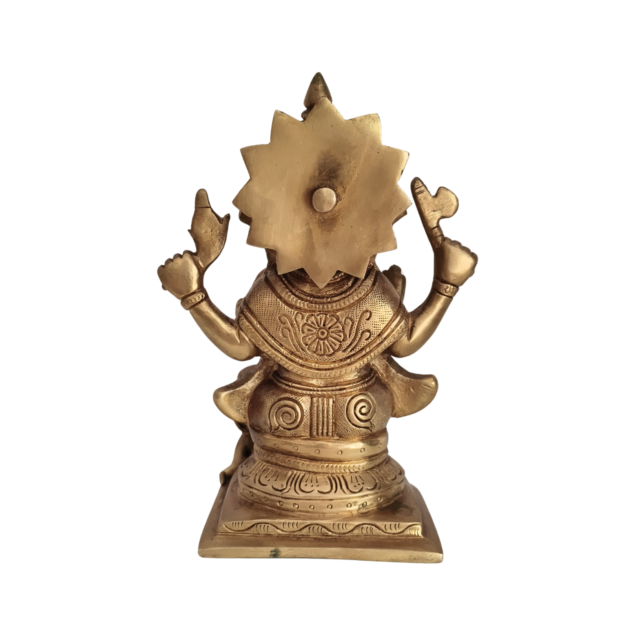 Divine Brass Lord Ganesha Idol – Symbol of Wisdom, Prosperity, and Auspicious Beginnings