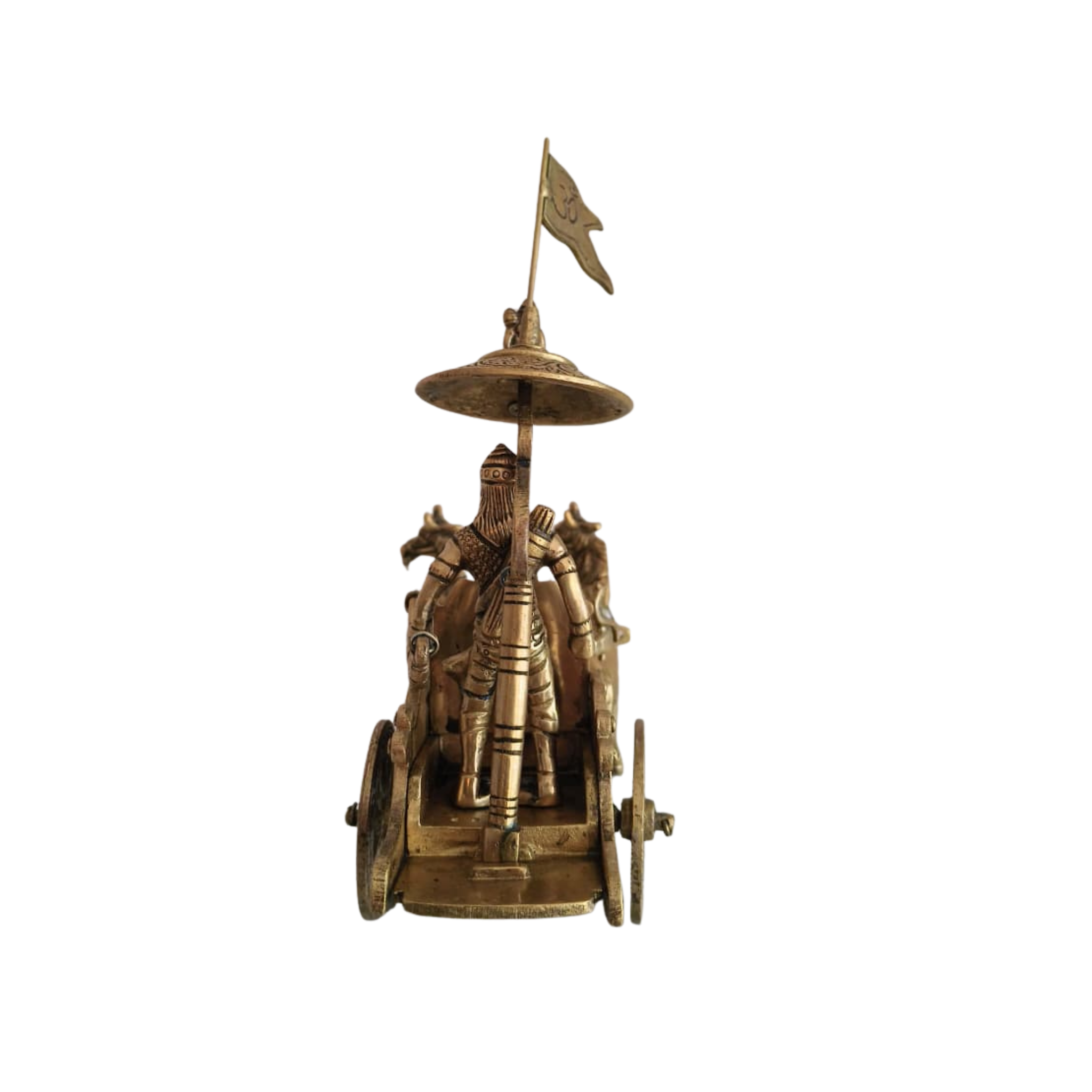 Lord Krishna and Arjuna Chariot Idols