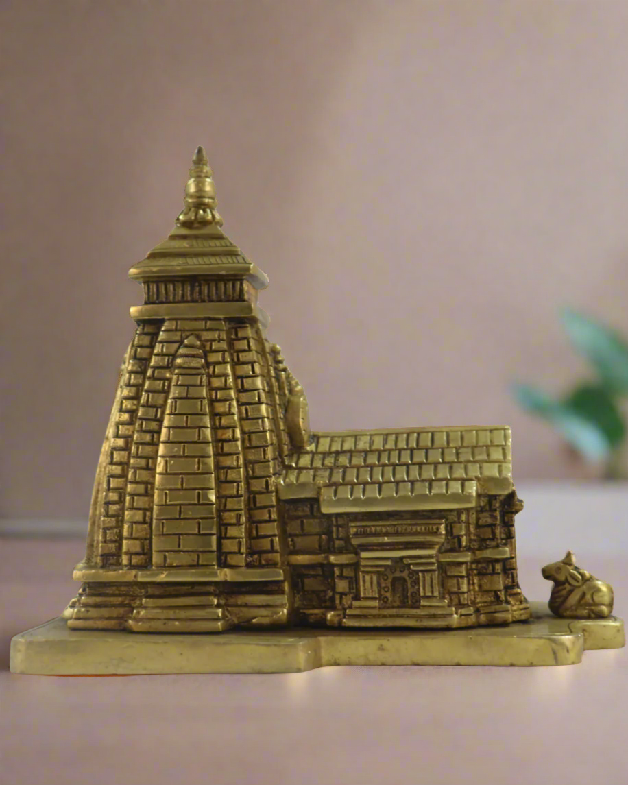 Handcrafted Brass Kedarnath Shrine – Symbol of Devotion and Faith