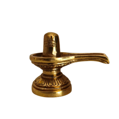 Brass Shiva Lingam for Pooja & Spiritual Decor   Brass Artwork