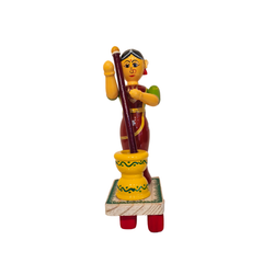 The Village Pounding Woman – Etikoppaka Wooden Craft