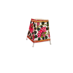 Timeless Tradition – Lotus Leather Hand Painting | Bed Lamp