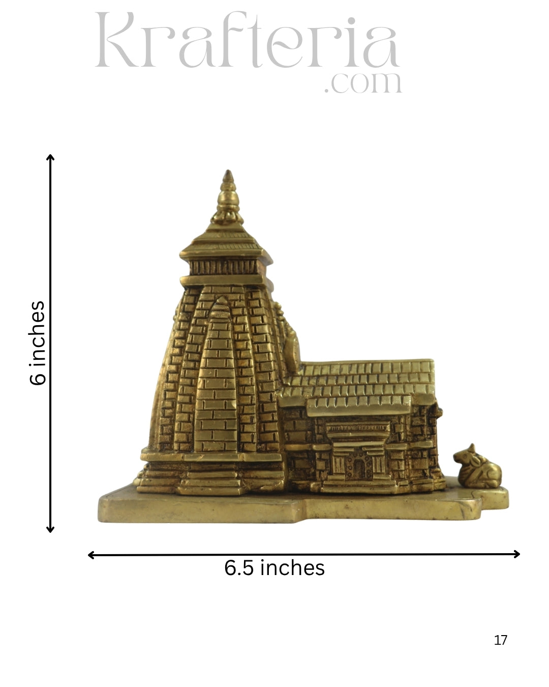 Handcrafted Brass Kedarnath Shrine – Symbol of Devotion and Faith