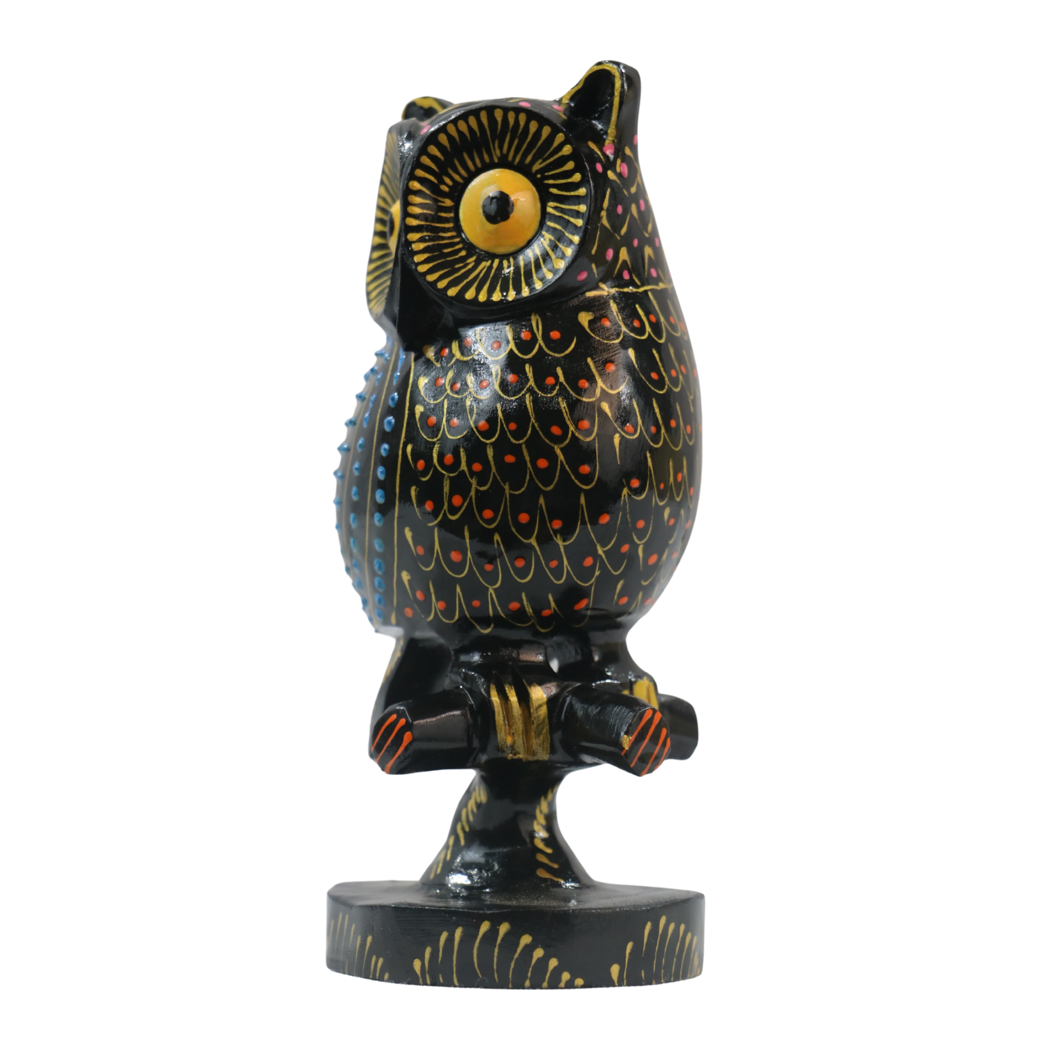 Hand-Painted Wooden Owl – Exclusive Artistic Home Decor