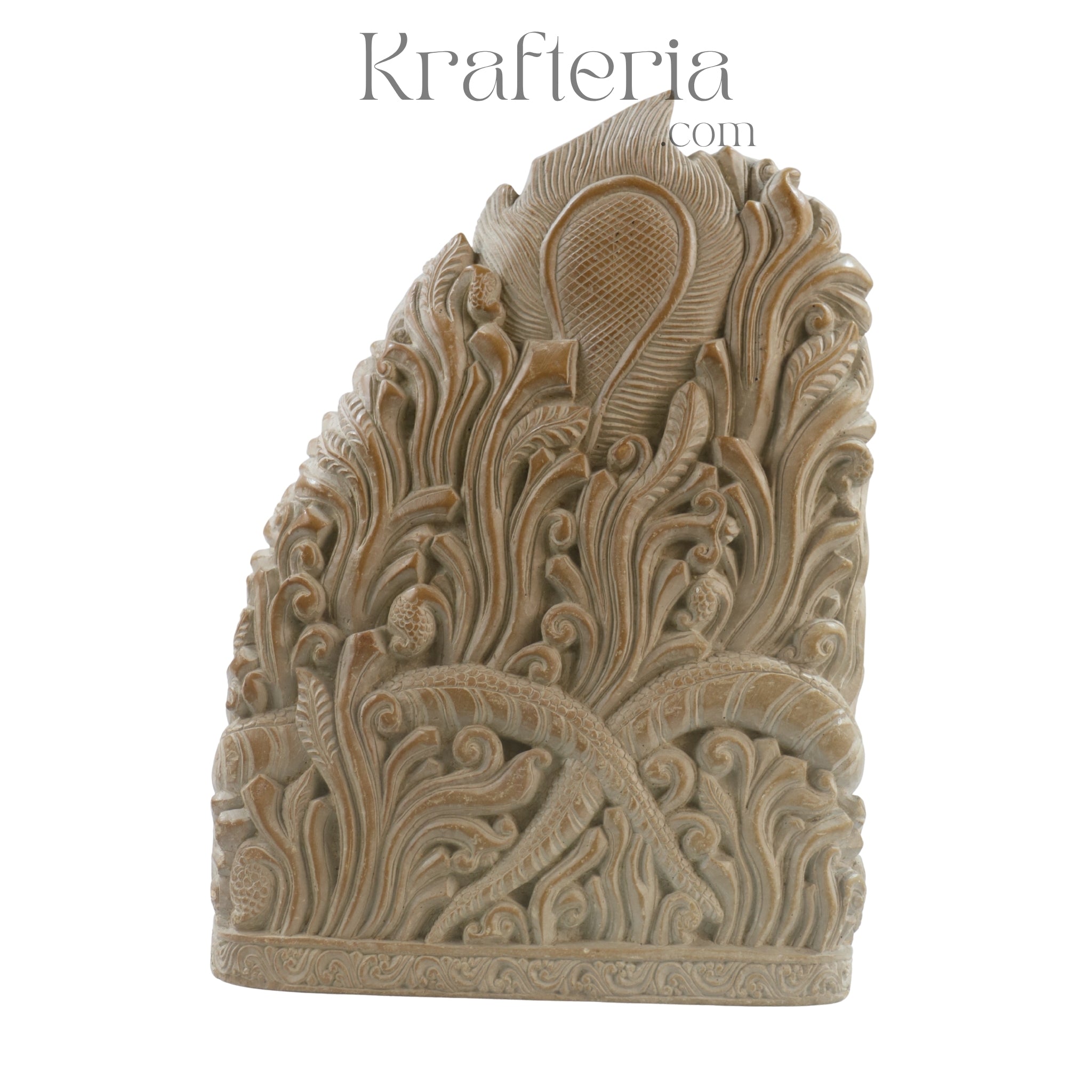 Krishna Sculpture on Snake – Divine Protector and Savior