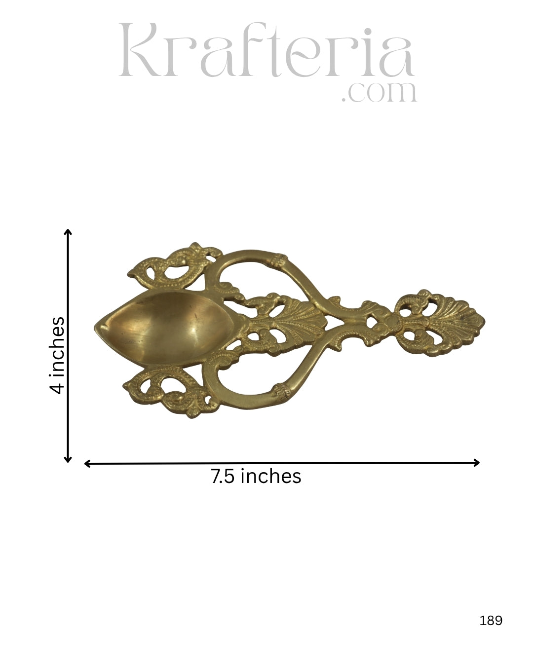Traditional Brass Harathi Stand for Pooja