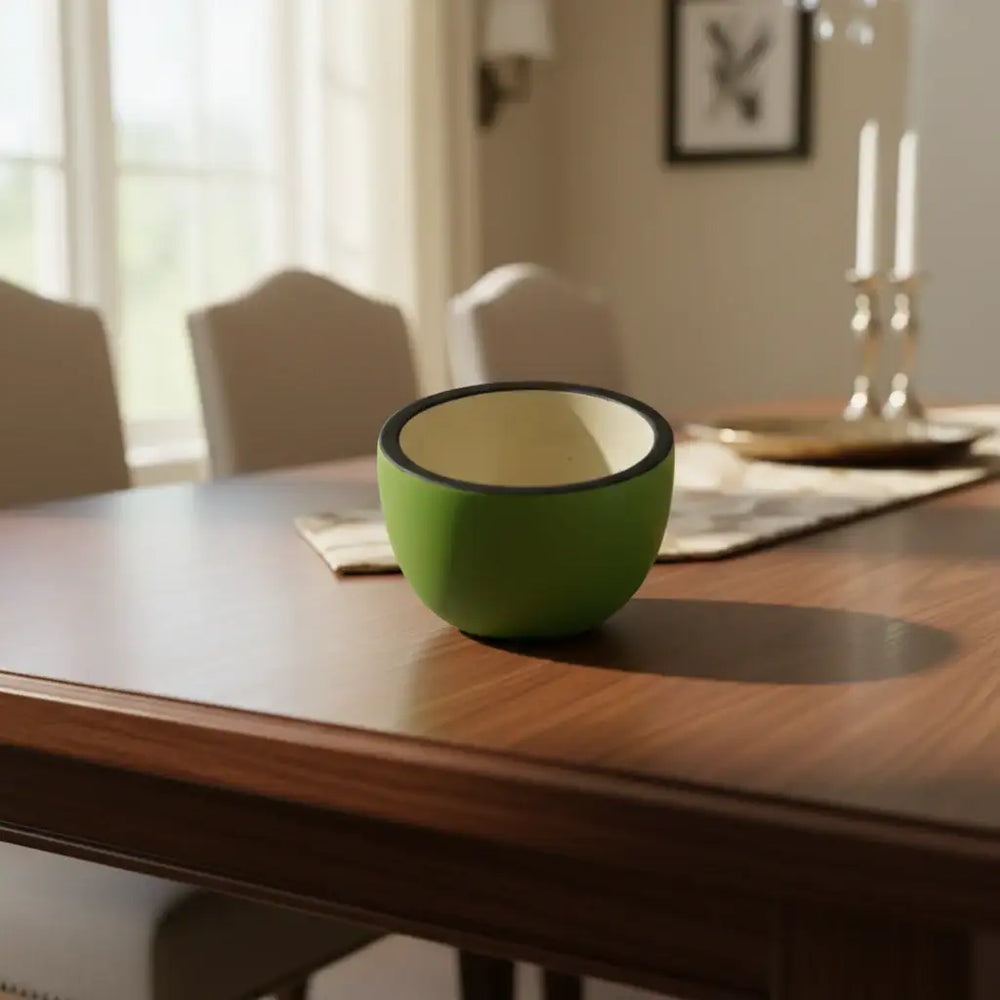 Minimalist plain wooden bowls with eco-friendly finish