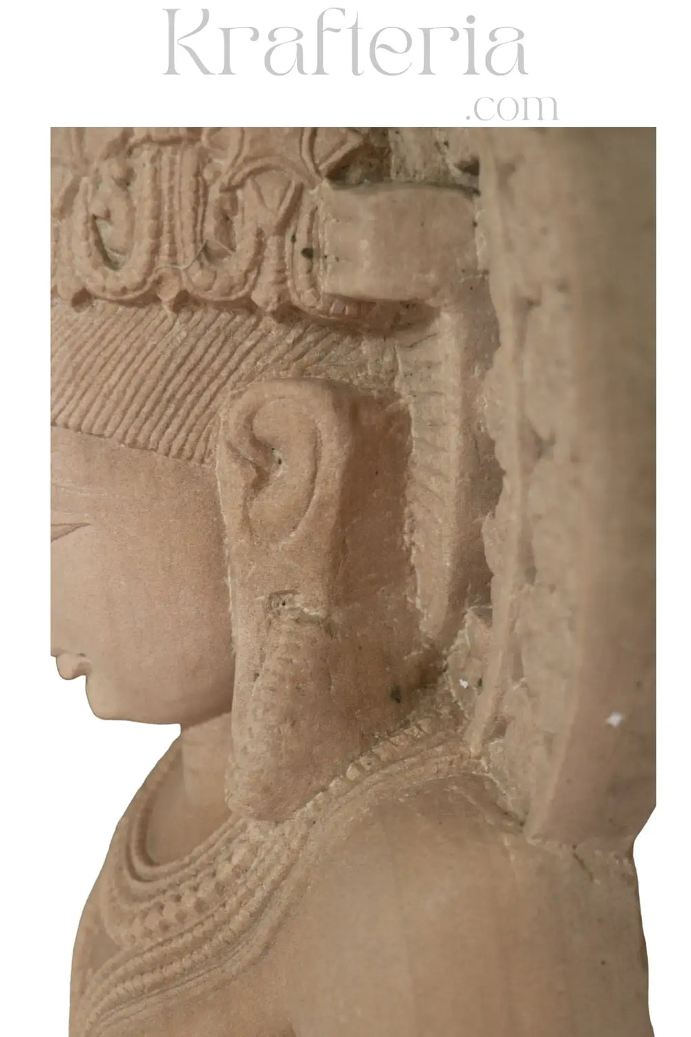 Ancient Indian Sandstone Sculpture of a Divine Being (Deva/Gandharva)   Sand Stone