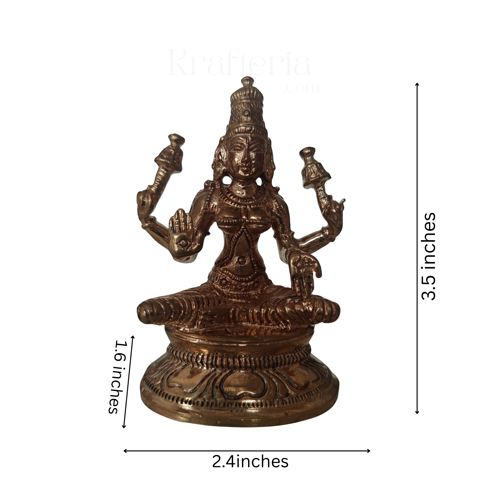 Panchaloha Goddess Lakshmi Idol – Symbol of Prosperity