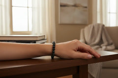 Natural Larvikite Crystal Bracelet - Healing Stone Bracelet   Fashion