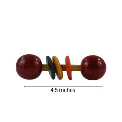 Safe painted infant rattle toy