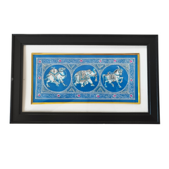 The Royal Procession - A Monochrome Miniature Painting