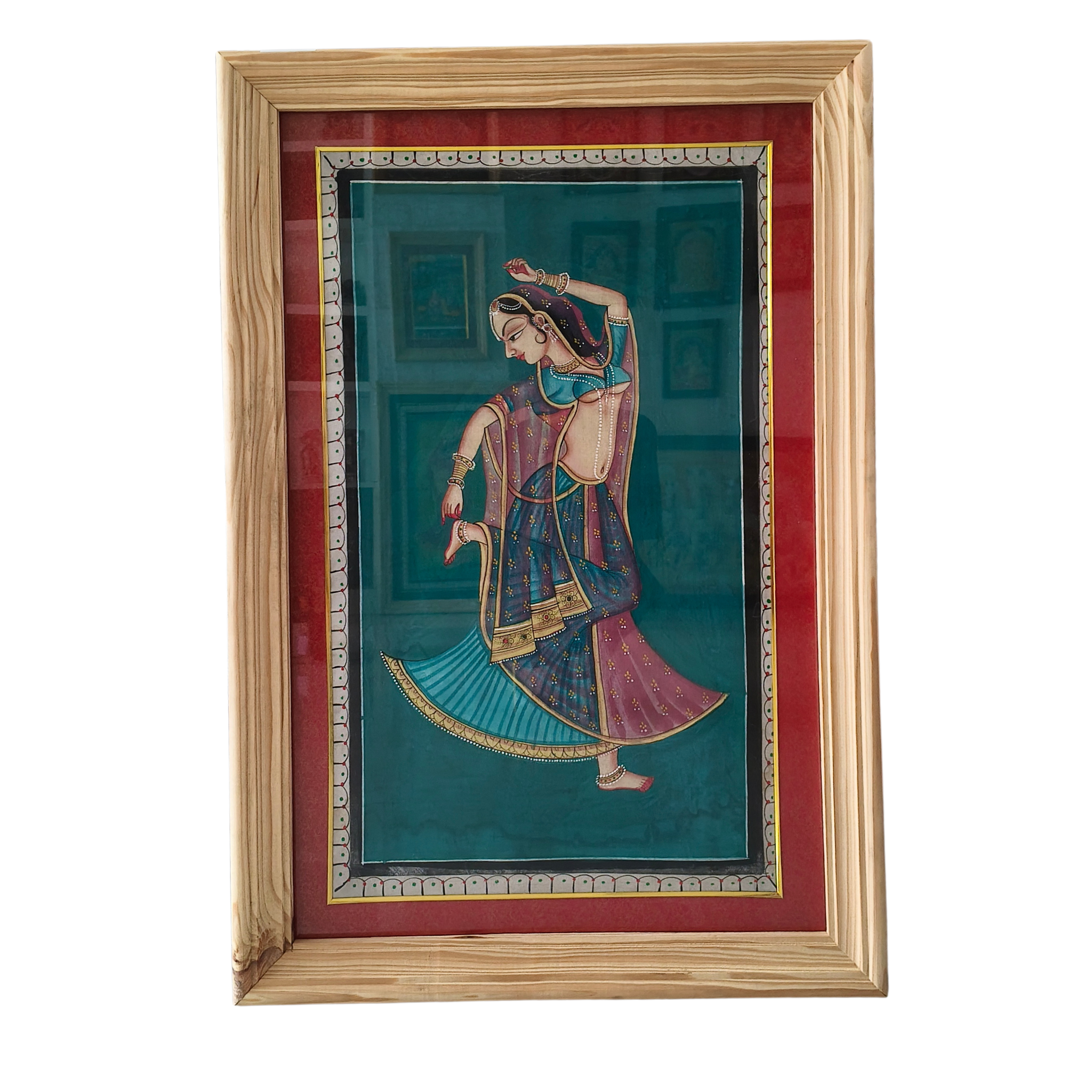 Graceful Radha - A Miniature Painting