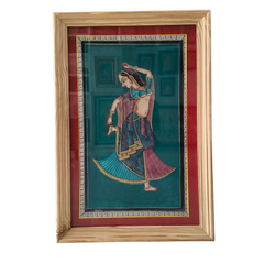 Graceful Radha - A Miniature Painting