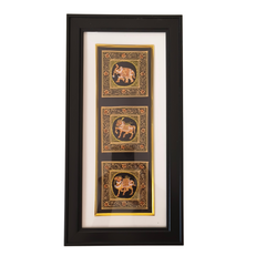 A  Trio of Royal Beasts in Miniature Painting