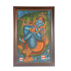 Little Krishna – Kerala Mural Masterpiece