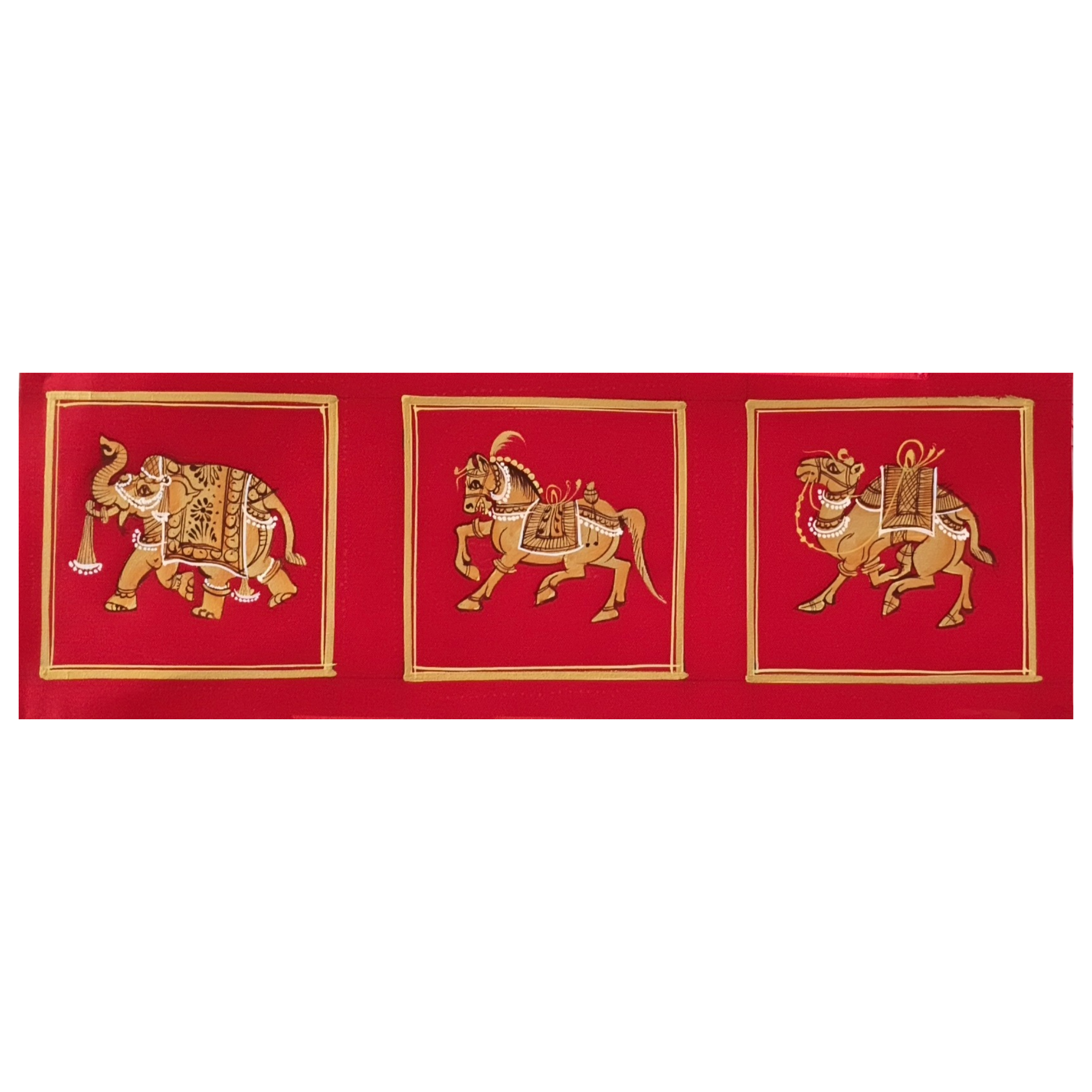 Mewar Miniature - The Royal Menagerie Painting