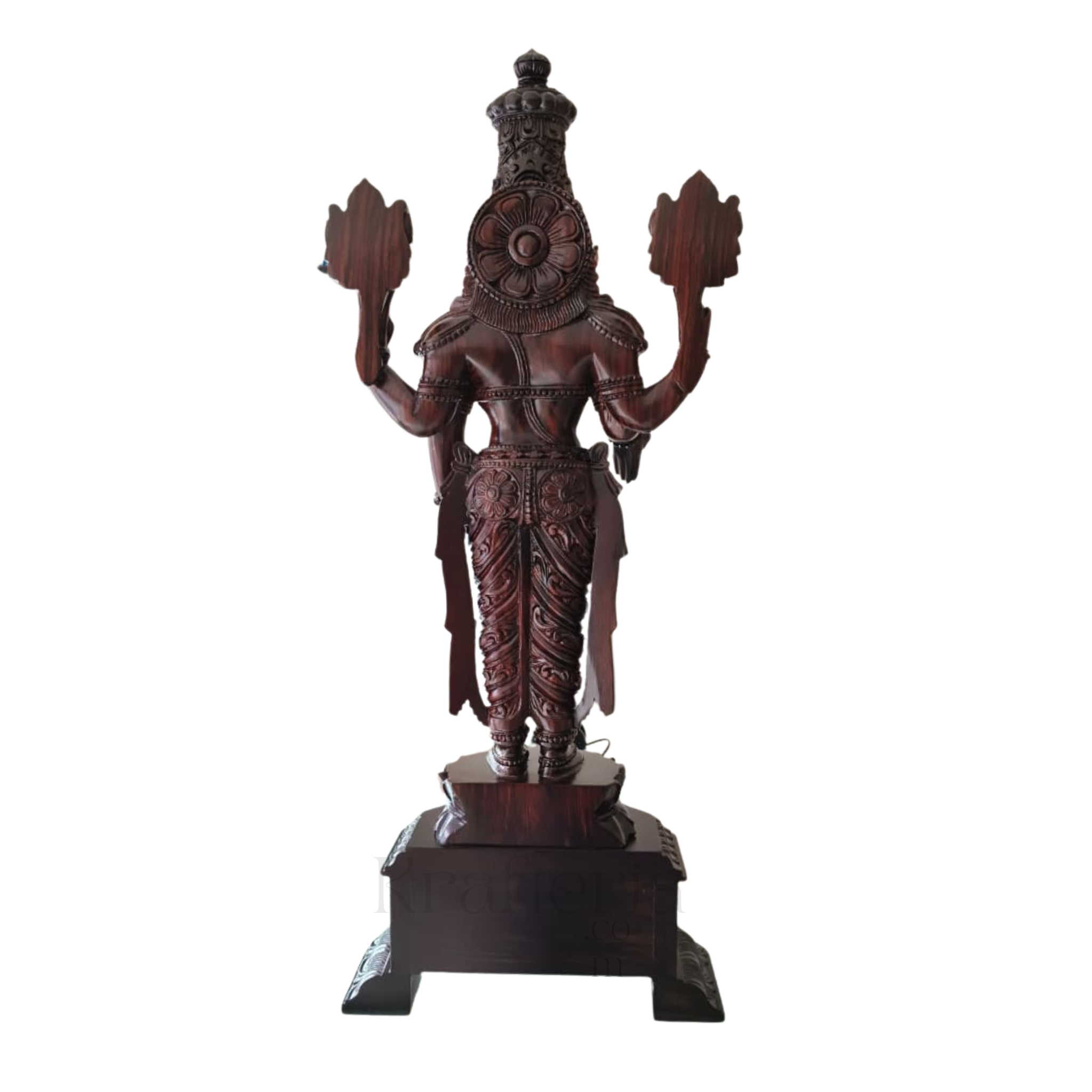 Devotional Rosewood Balaji Sculpture – Symbol of Protection & Prosperity