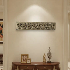 Exquisite Brass Ashta Lakshmi Wall Hanging - Eight Forms of Goddess Lakshmi   Brass Ware