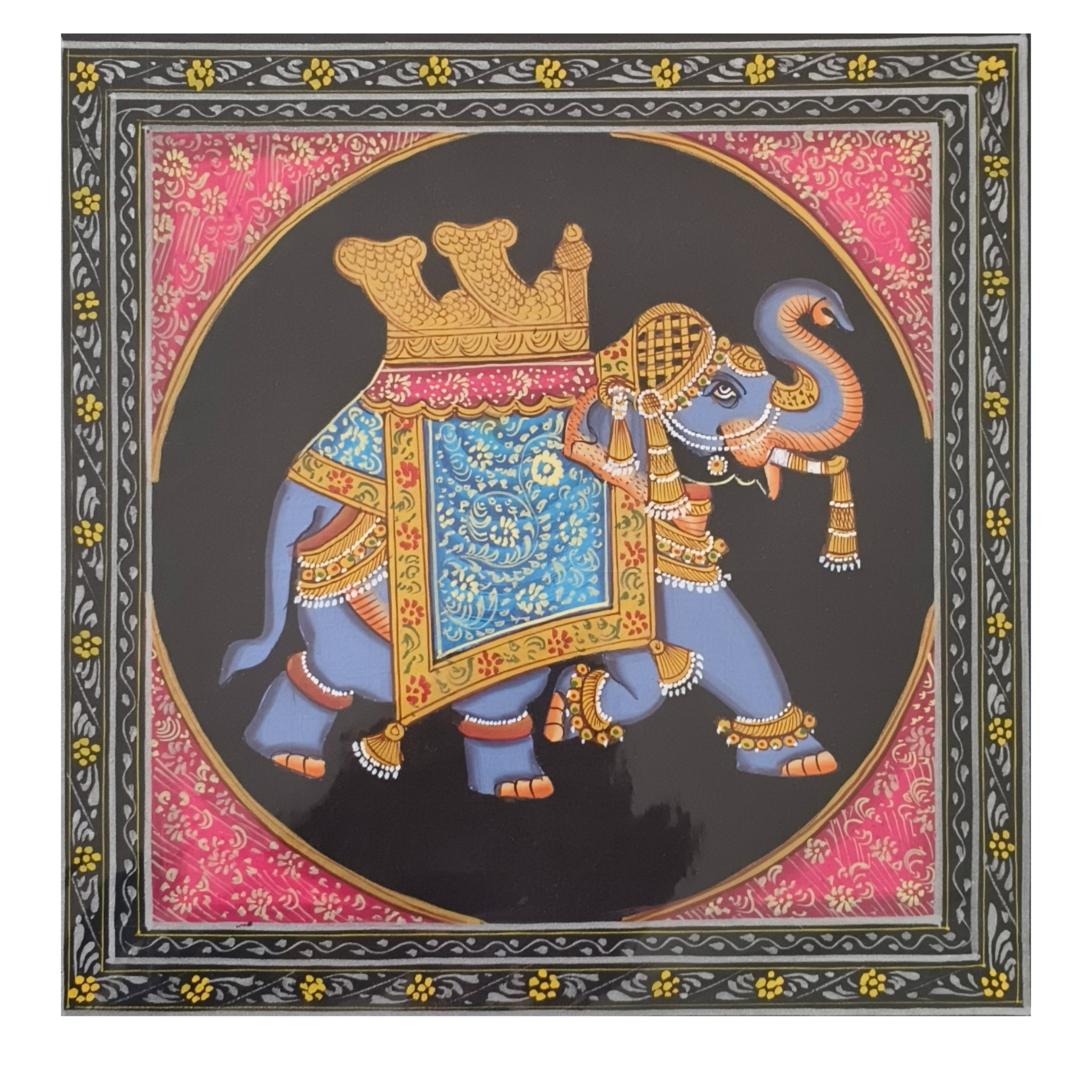 Royal Indian Elephant Miniature Painting