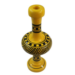 Handmade decorative flower vase with artistic hand-painted design