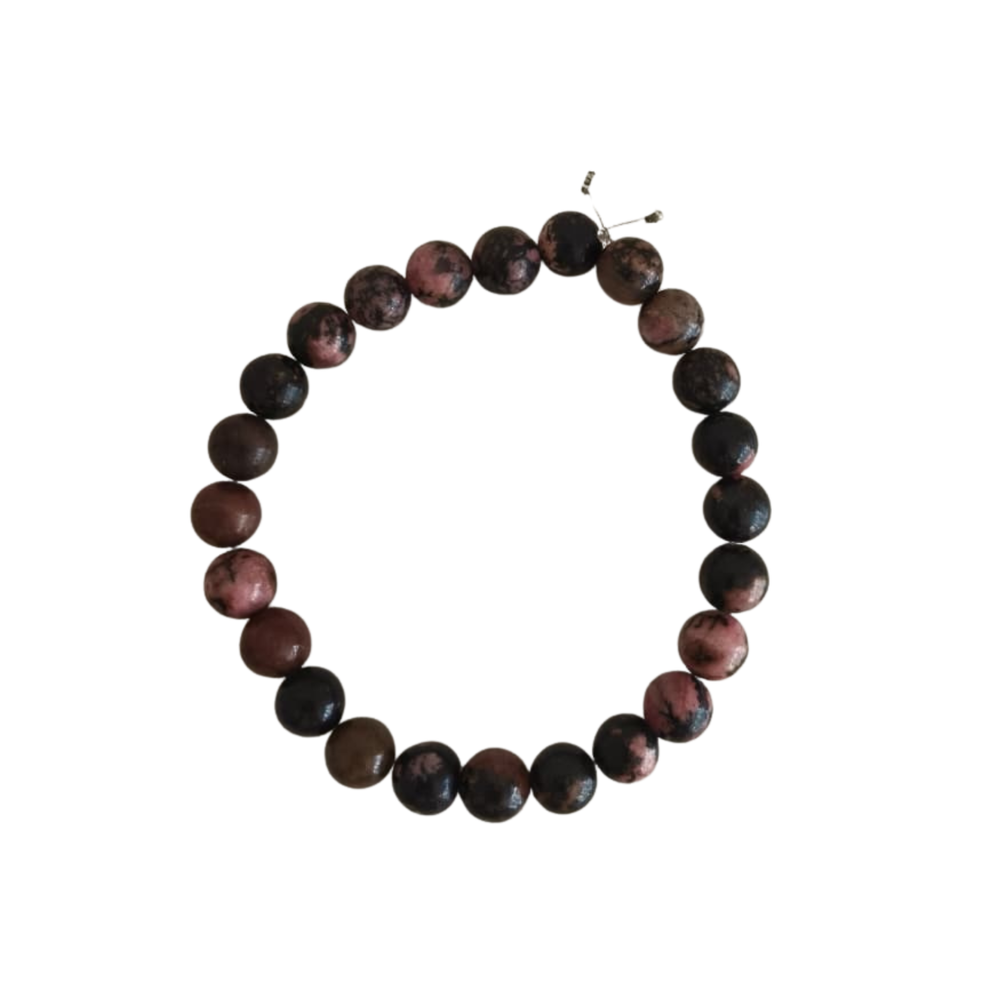 Natural Rhodonite Crystal Healing Bracelet   Fashion