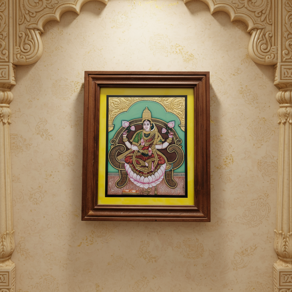 Mysore Laxmi Devi Painting | 22KT Gold Leaf