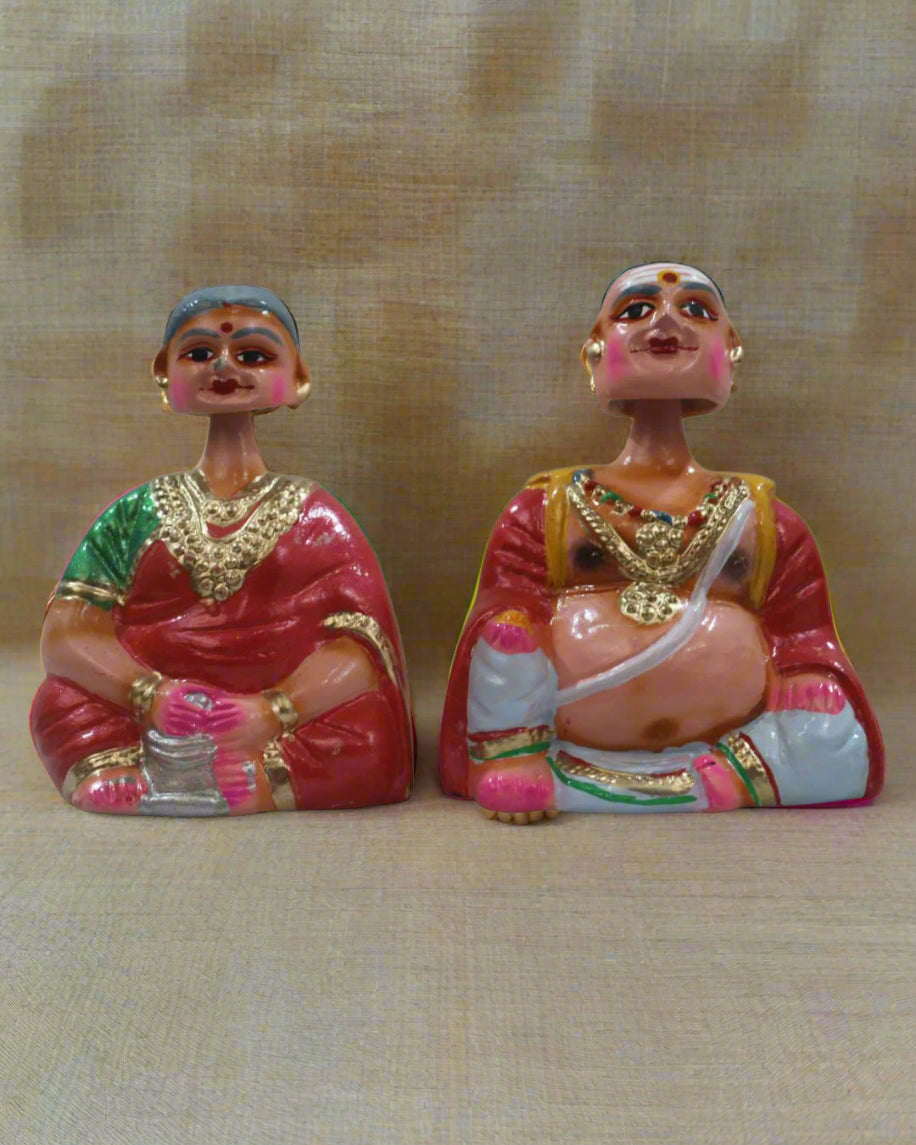 Traditional Thanjavur Dolls – Handcrafted South Indian Golu Figurines