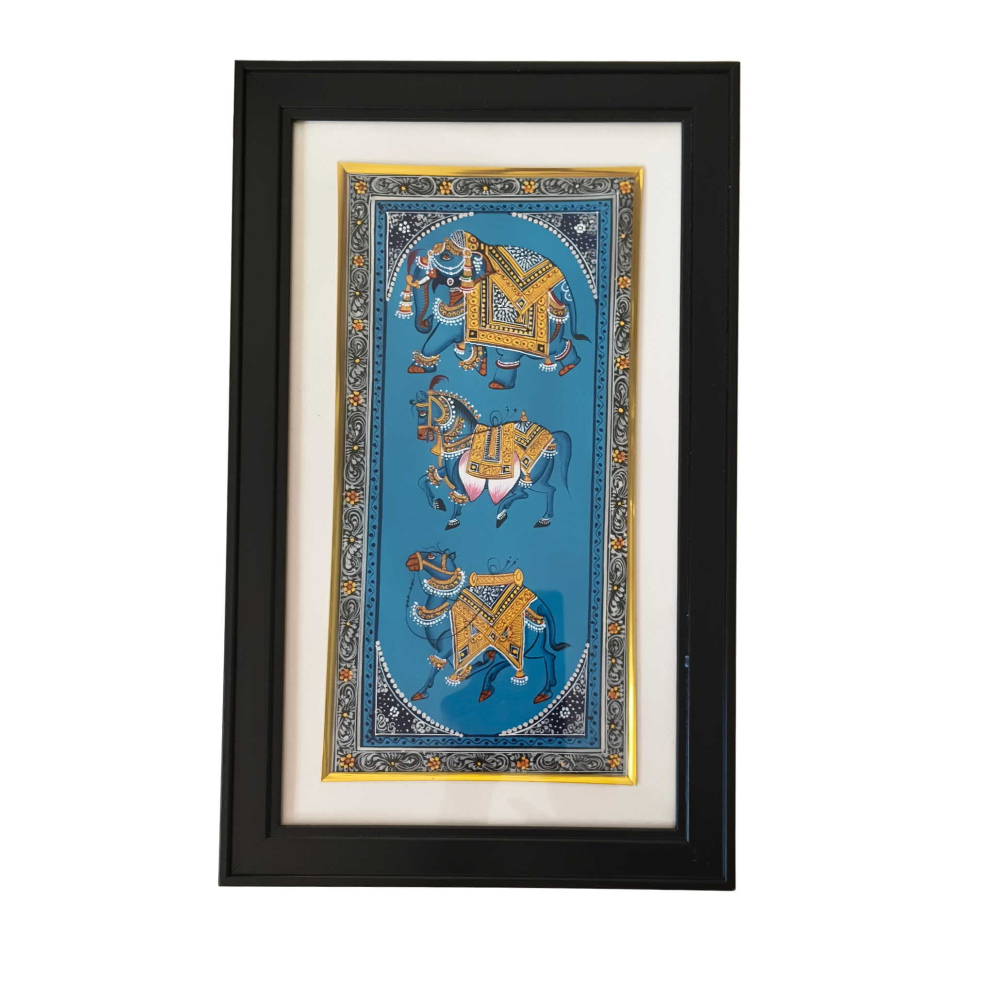 Mughal Style Miniature Art - Royal Procession Painting