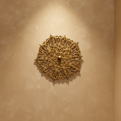Dashavatara Brass Wall Hanging - Handcrafted 10 Avatars of Vishnu Circular Wall Art   Brass Artwork