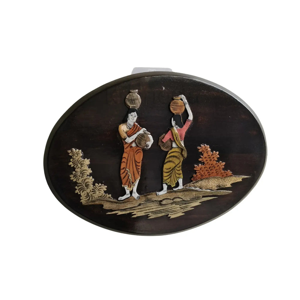 Rosewood Oval Frames with Inlay Work – Classic Wooden Art for Gifting   Inlay Art